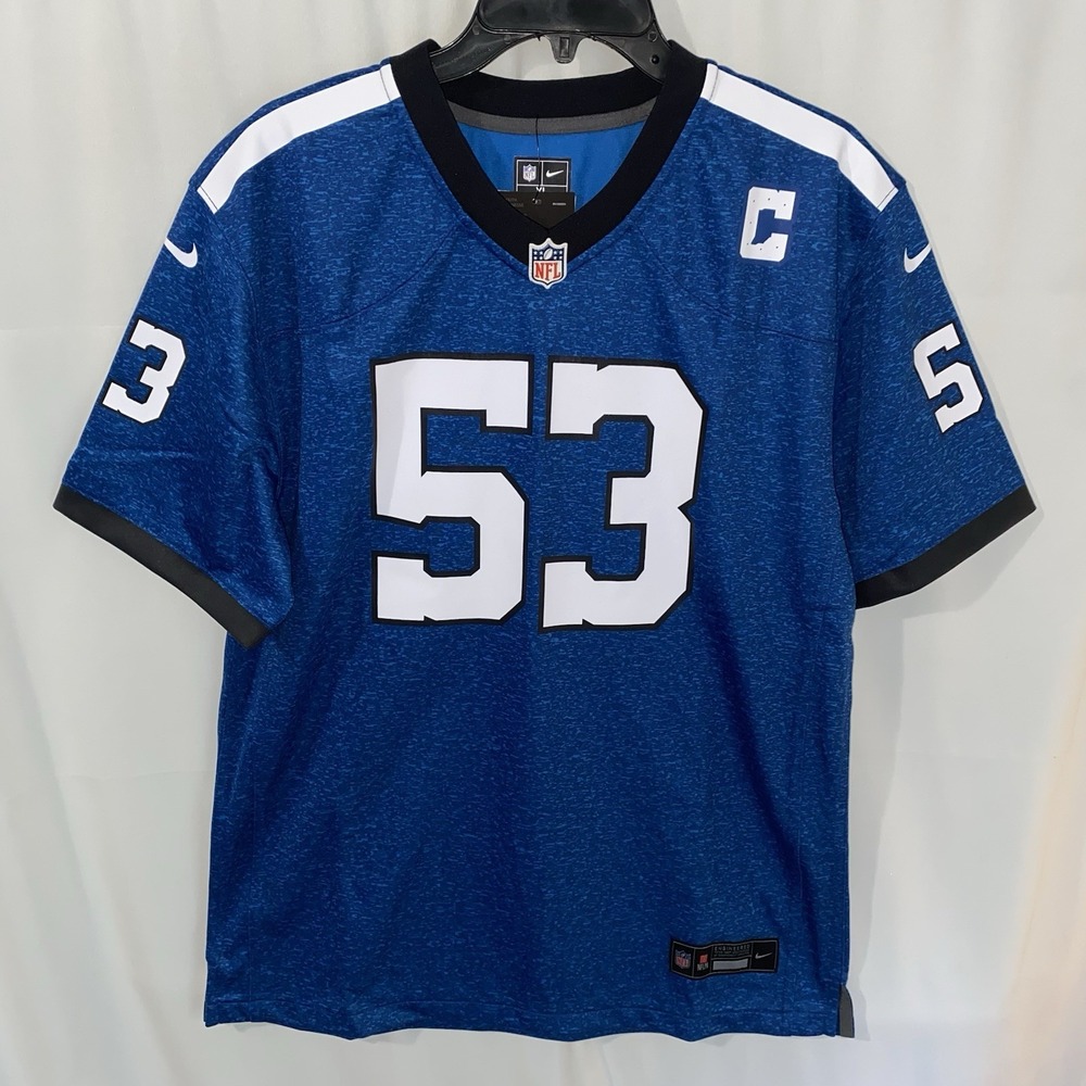 NWT Nike Indianapolis Colts Shaquille Leonard Blue Jersey‎ Youth Kids XL